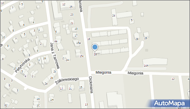 Gdynia, Dickmana Arenda, 18, mapa Gdyni