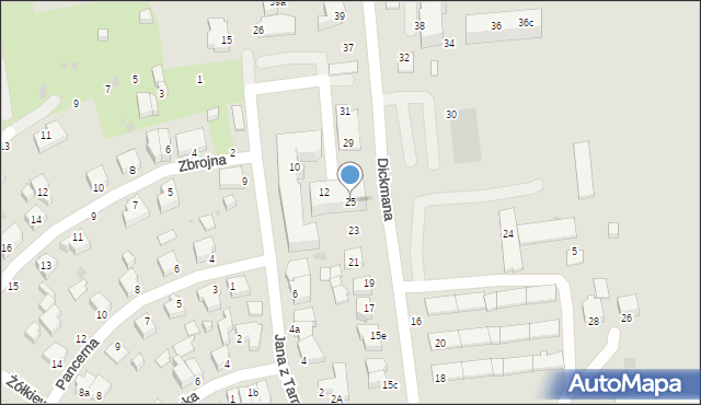 Gdynia, Dickmana Arenda, 25, mapa Gdyni