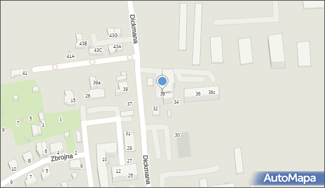 Gdynia, Dickmana Arenda, 38, mapa Gdyni