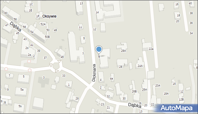 Gdynia, Dickmana Arenda, 6, mapa Gdyni