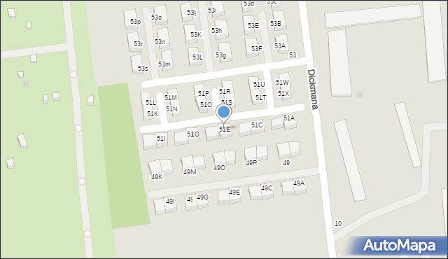 Gdynia, Dickmana Arenda, 51E, mapa Gdyni