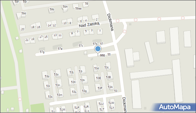 Gdynia, Dickmana Arenda, 55C, mapa Gdyni