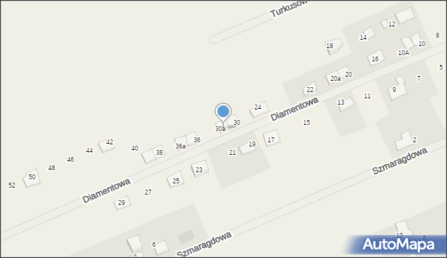 Grzędzice, Diamentowa, 32, mapa Grzędzice
