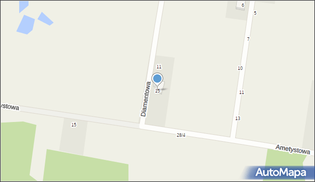 Henrykowo, Diamentowa, 15, mapa Henrykowo