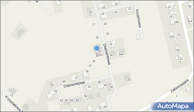 Henrykowo, Diamentowa, 33, mapa Henrykowo