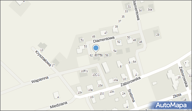 Henrykowo, Diamentowa, 60, mapa Henrykowo