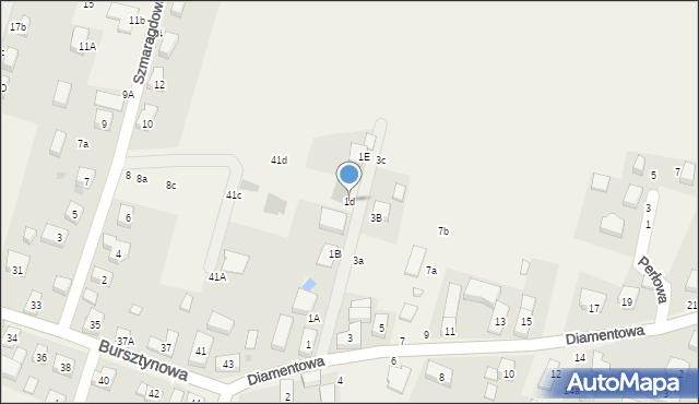 Kamień, Diamentowa, 1d, mapa Kamień