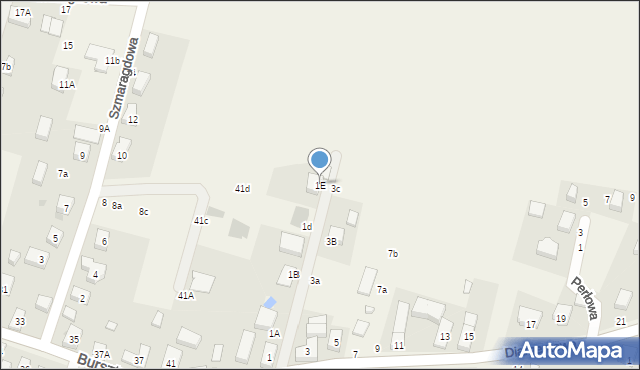 Kamień, Diamentowa, 1E, mapa Kamień