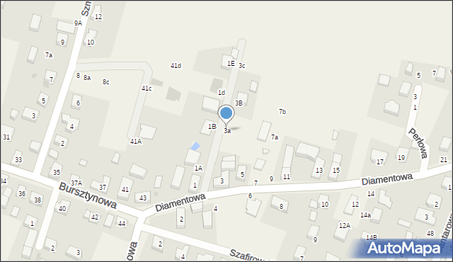 Kamień, Diamentowa, 3a, mapa Kamień