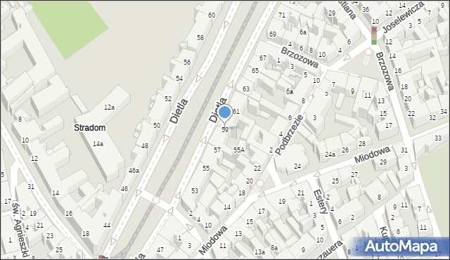 mapa kraków dietla Dietla Józefa 59 (ul), 31 054 Kraków (Kraków Śródmieście)