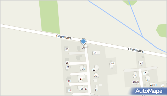 Krzeczyn Wielki, Diamentowa, 29, mapa Krzeczyn Wielki