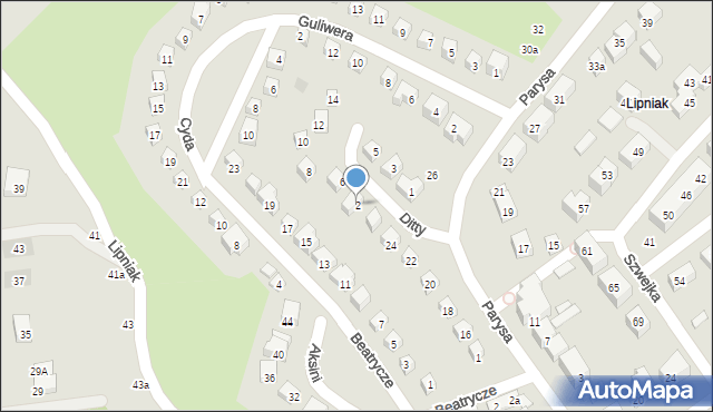 Lublin, Ditty, 2, mapa Lublina