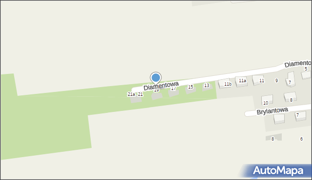 Ludwinowo Zegrzyńskie, Diamentowa, 19, mapa Ludwinowo Zegrzyńskie