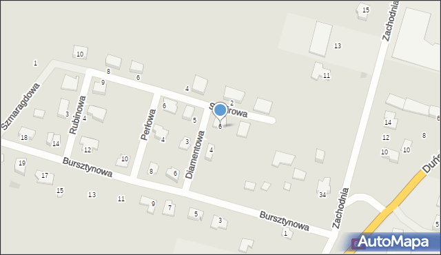 Maków Mazowiecki, Diamentowa, 6, mapa Maków Mazowiecki