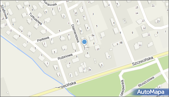 Morzyczyn, Diamentowa, 2, mapa Morzyczyn