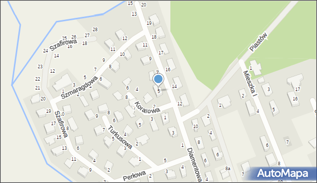 Morzyczyn, Diamentowa, 5, mapa Morzyczyn