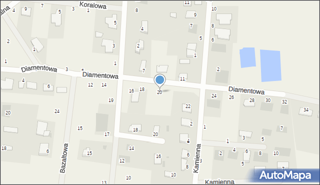 Murowaniec, Diamentowa, 20, mapa Murowaniec