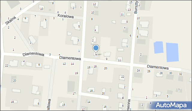 Murowaniec, Diamentowa, 7, mapa Murowaniec