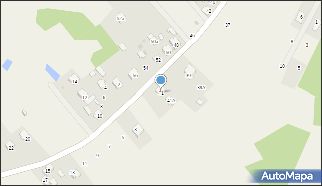 Nowe Pieścirogi, Diamentowa, 41, mapa Nowe Pieścirogi