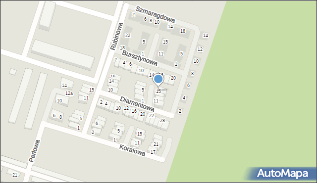 Nowy Dwór Mazowiecki, Diamentowa, 15, mapa Nowy Dwór Mazowiecki