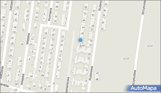 Ożarów Mazowiecki, Diamentowa, 32, mapa Ożarów Mazowiecki