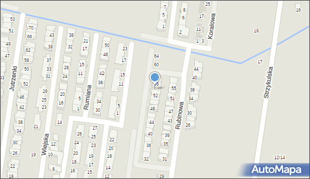 Ożarów Mazowiecki, Diamentowa, 54, mapa Ożarów Mazowiecki