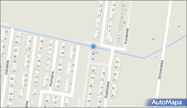 Ożarów Mazowiecki, Diamentowa, 64, mapa Ożarów Mazowiecki