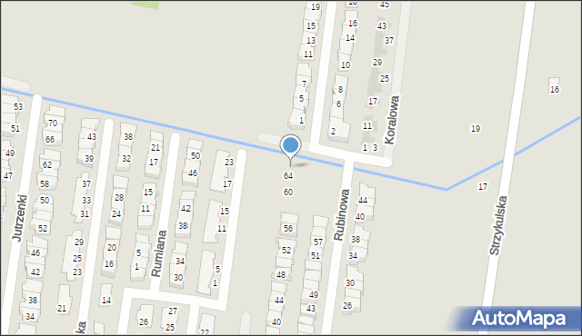 Ożarów Mazowiecki, Diamentowa, 66, mapa Ożarów Mazowiecki