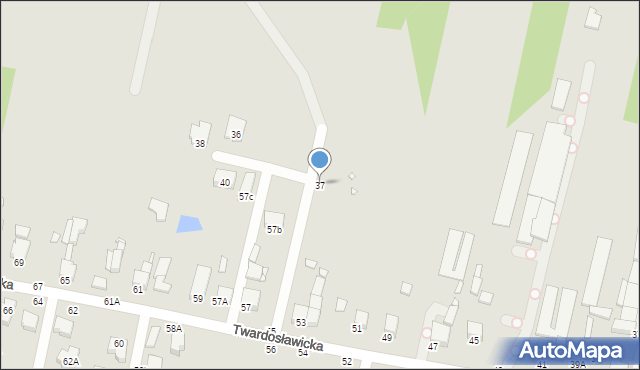 Piotrków Trybunalski, Diamentowa, 37, mapa Piotrków Trybunalski