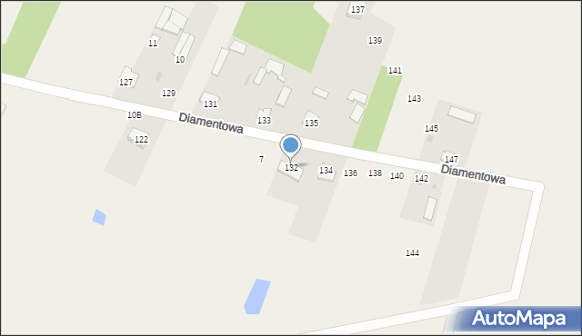 Purzec, Diamentowa, 132, mapa Purzec