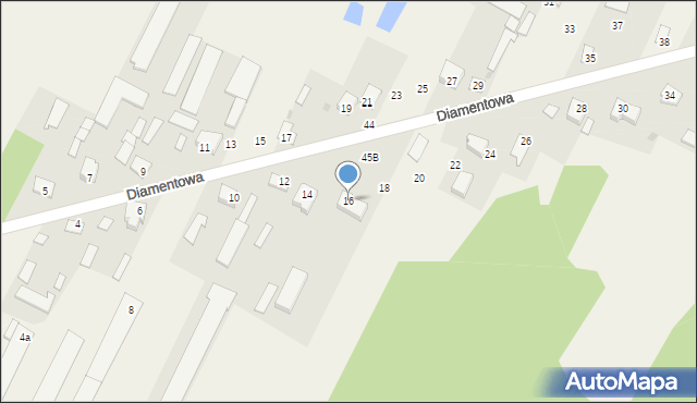 Purzec, Diamentowa, 16, mapa Purzec
