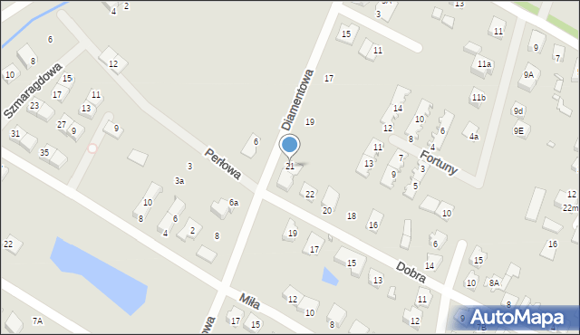 Radzymin, Diamentowa, 21, mapa Radzymin