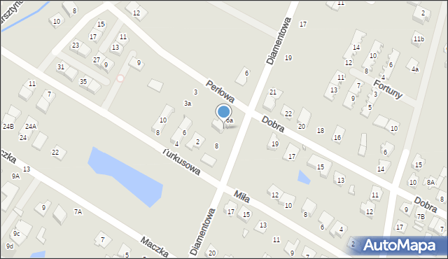 Radzymin, Diamentowa, 6b, mapa Radzymin