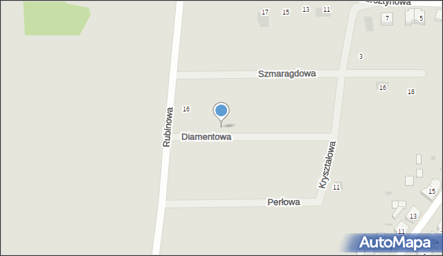 Rzepin, Diamentowa, 18, mapa Rzepin