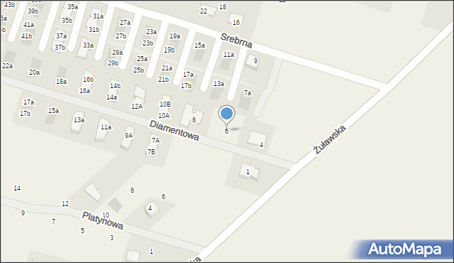 Skowarcz, Diamentowa, 6, mapa Skowarcz