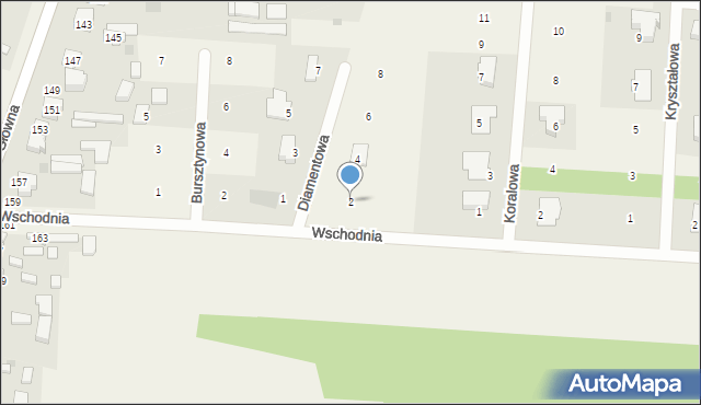 Smardzewice, Diamentowa, 2, mapa Smardzewice