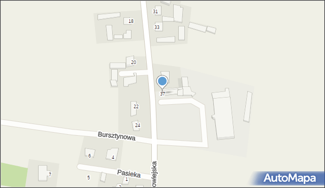 Strzelce Górne, Diamentowa, 37, mapa Strzelce Górne