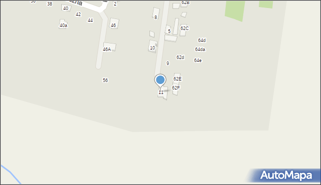 Tłuszcz, Diamentowa, 11, mapa Tłuszcz