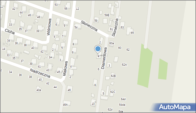 Tłuszcz, Diamentowa, 4, mapa Tłuszcz