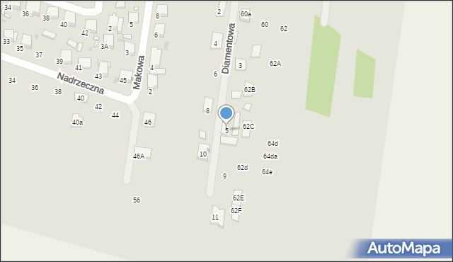 Tłuszcz, Diamentowa, 5, mapa Tłuszcz