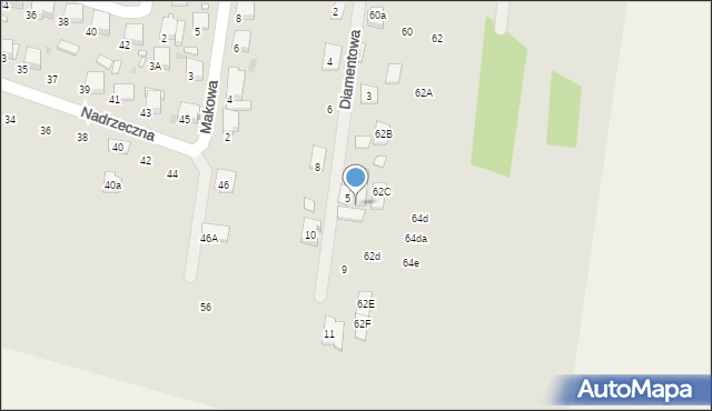 Tłuszcz, Diamentowa, 7, mapa Tłuszcz