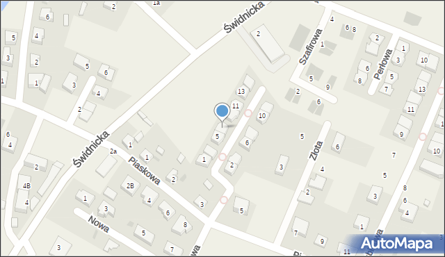 Tyniec Mały, Diamentowa, 7, mapa Tyniec Mały