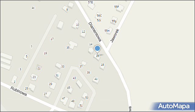 Ząbkowice Śląskie, Diamentowa, 16, mapa Ząbkowice Śląskie