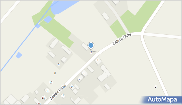 Załęże Duże, Diamentowa, 4, mapa Załęże Duże