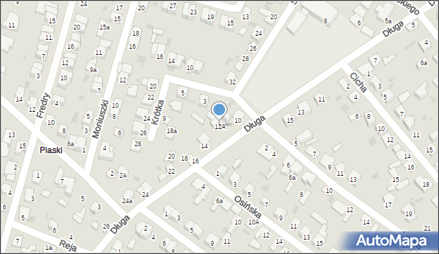 Aleksandrów Kujawski, Długa, 12A, mapa Aleksandrów Kujawski