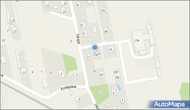 Aleksandrówka, Długa, 17a, mapa Aleksandrówka