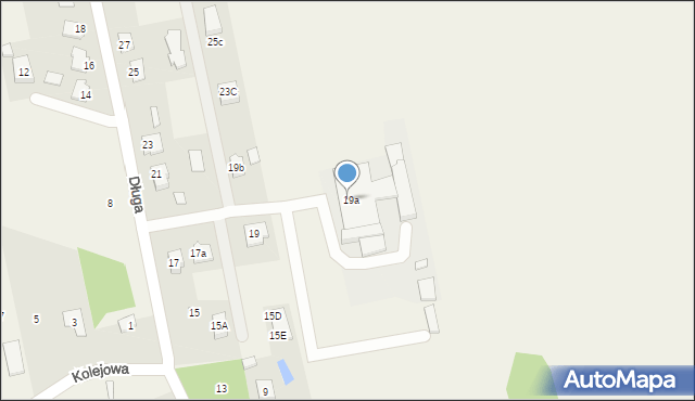 Aleksandrówka, Długa, 19a, mapa Aleksandrówka