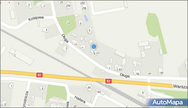 Aleksandrówka, Długa, 3, mapa Aleksandrówka