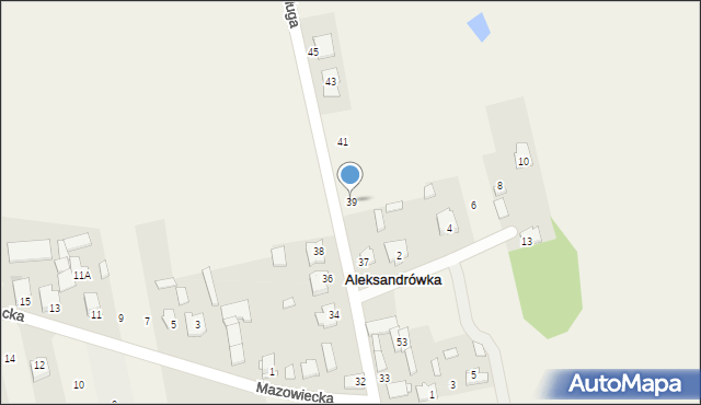 Aleksandrówka, Długa, 39, mapa Aleksandrówka