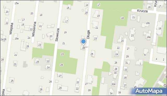 Antoniew, Długa, 18, mapa Antoniew